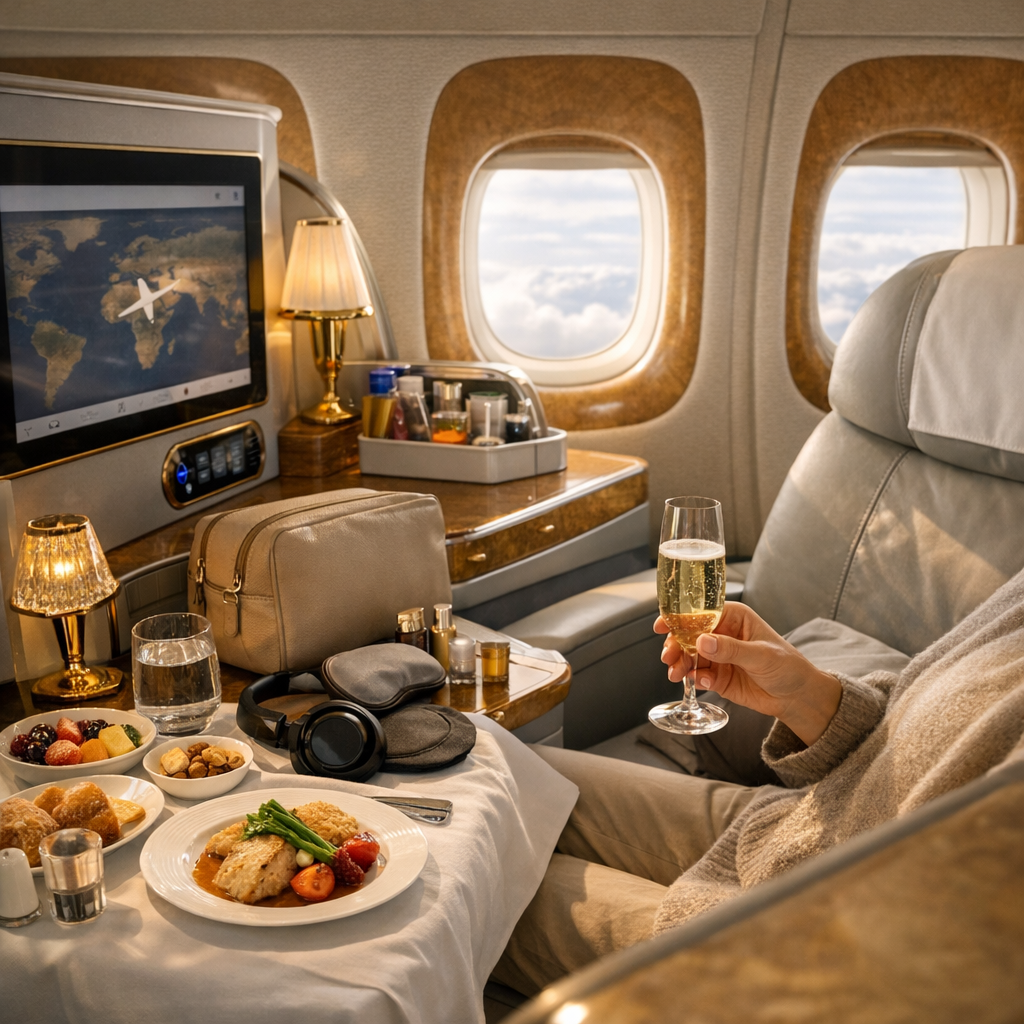Ce que l’on achète vraiment en business classe Emirates