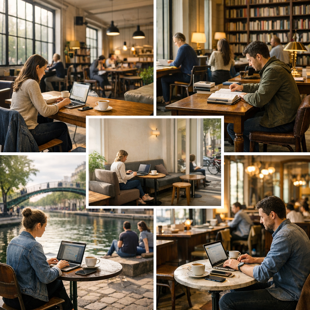 Quelques lieux et enseignes repères pour travailler ou réviser à Paris
