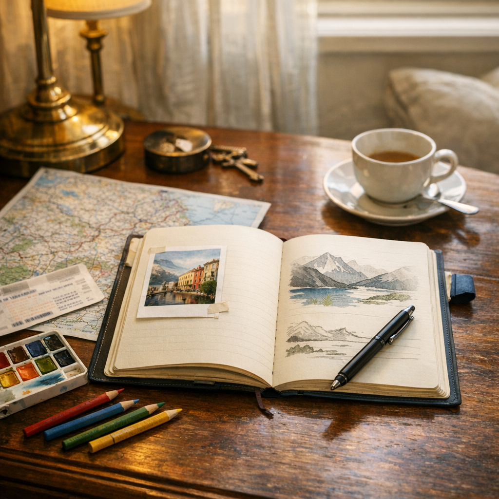 Modèle gratuit de carnet de Voyage à imprimer