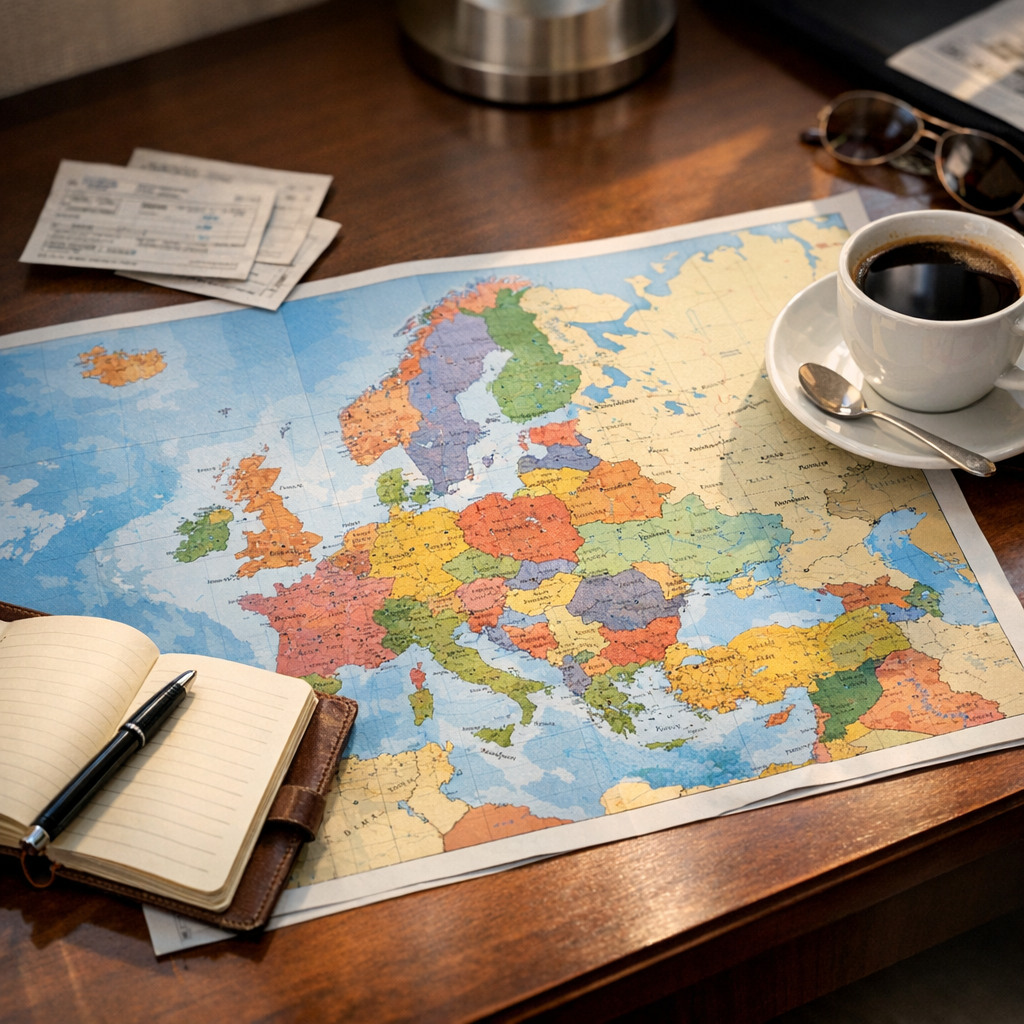 Carte de l’Europe à imprimer : pays et capitales clairs