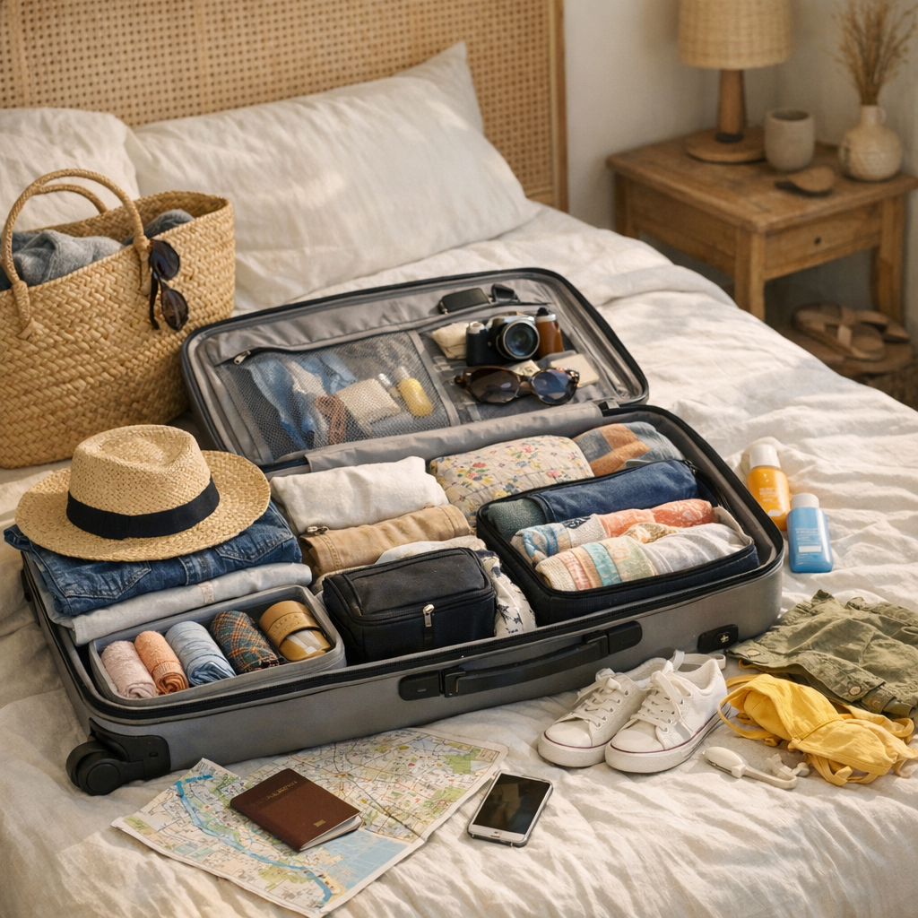 Exemple concret&nbsp; : une valise optimisée pour un city-trip et une semaine en famille