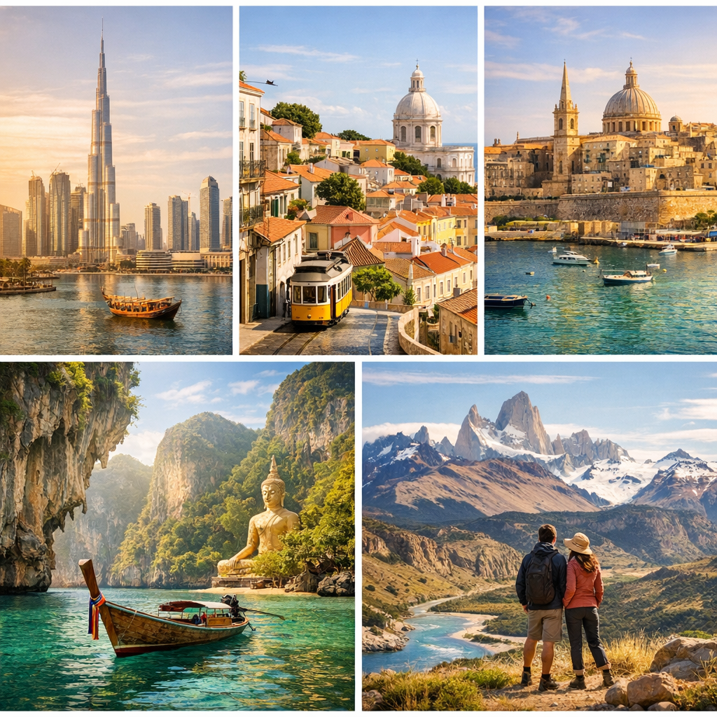 Dubaï, Portugal, Malte, Thaïlande, Argentine : les destinations phares à comparer