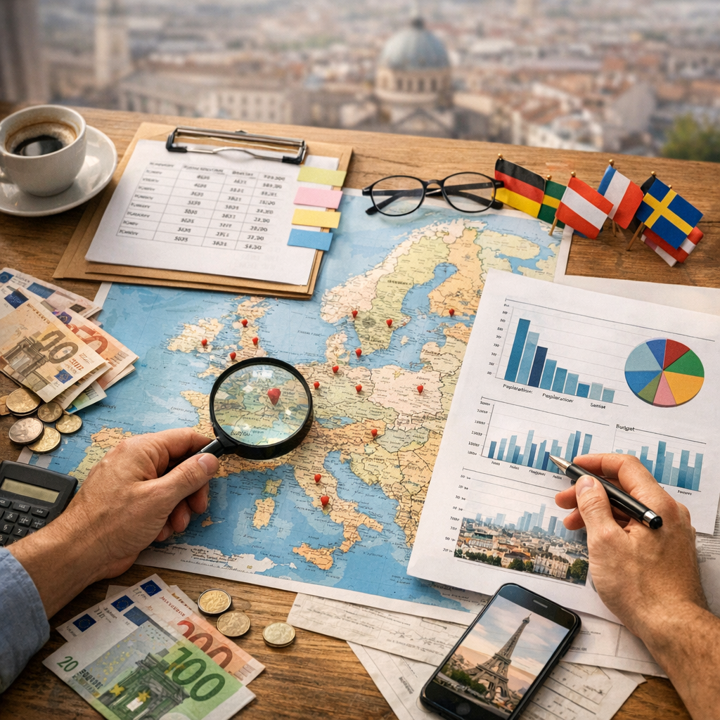 Population, densité et budget&nbsp; : comment comparer les capitales européennes