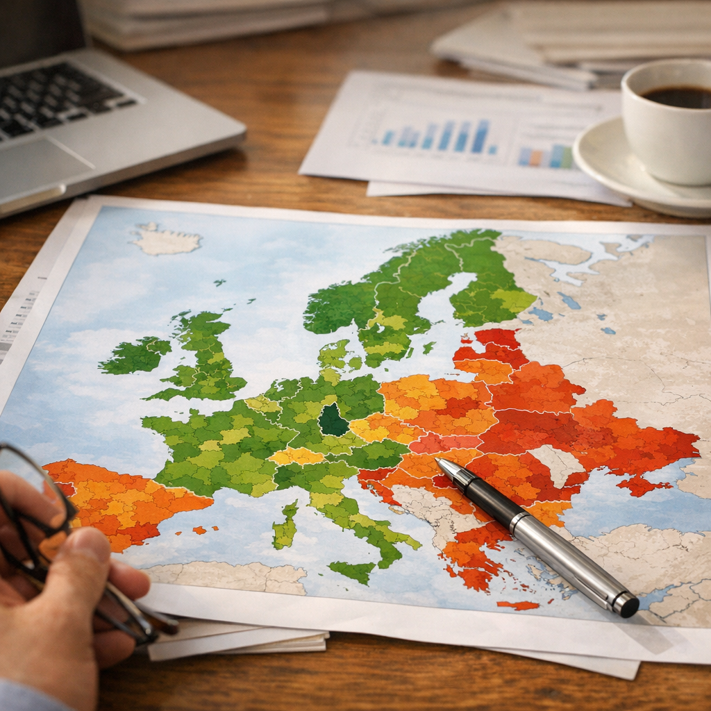 4. Carte, régions les plus riches et écarts entre États membres