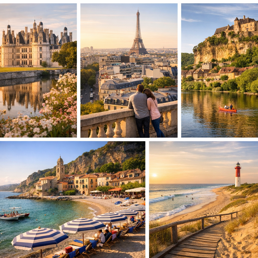 Val de Loire, Centre-Val de Loire, Périgord, autour de Paris, Est, Méditerranée et côte Ouest : 5 idées de séjour