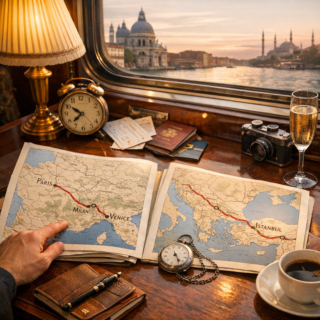 Quels itinéraires et quelles durées comparer depuis Paris, vers Venise ou jusqu’à Istanbul ?