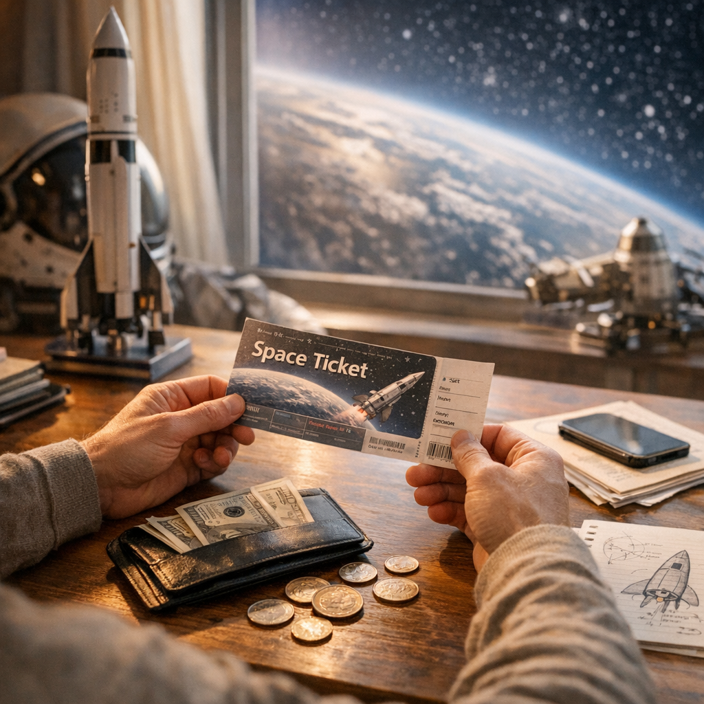 Quel est le coût d’un ticket pour l’espace aujourd’hui ?