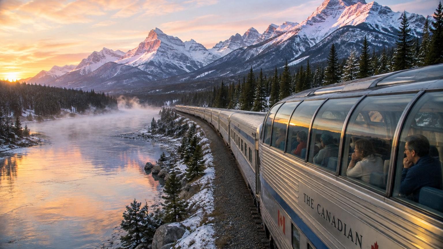 4 466 km et 4 nuits de Toronto à Vancouver par les Rocheuses : le train The Canadian, dès 444 dollars canadiens en classe économique