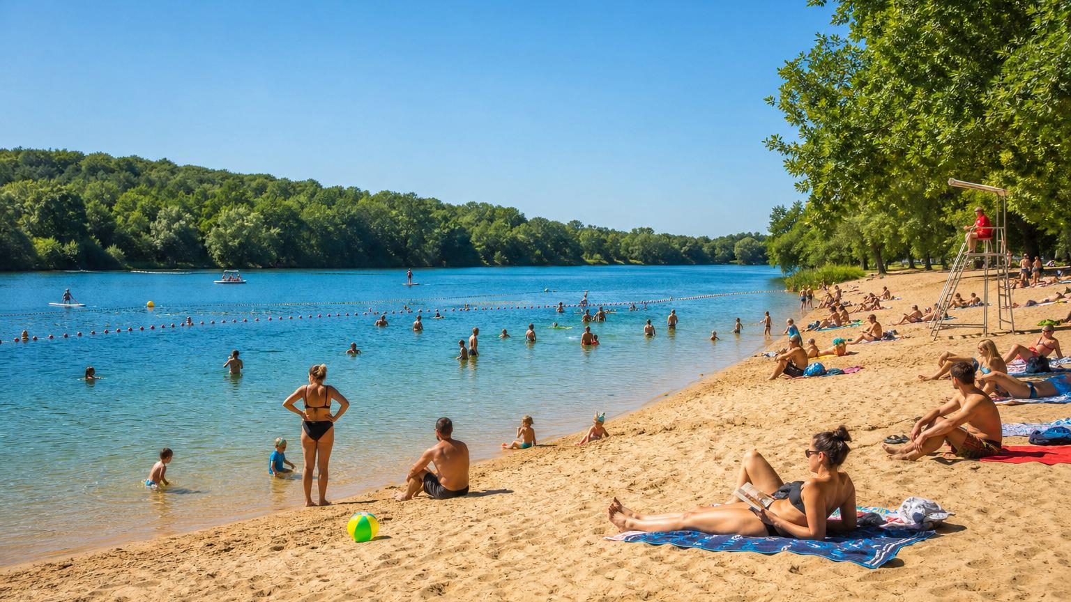 À 40 minutes de Paris : cette plage de sable avec baignade surveillée coûte 8 € en 2026
