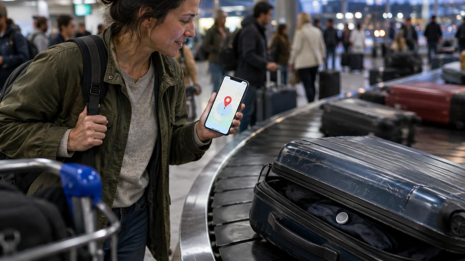 Avec un AirTag dans la valise, le nombre de bagages réellement perdus chute de 90 %, selon SITA, et le délai de récupération des bagages retardés baisse de 26 %