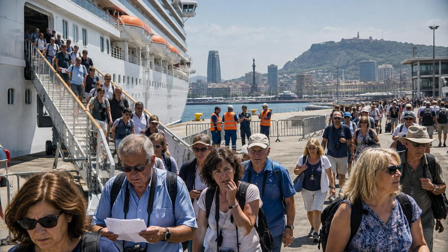 Barcelone approuve le triplement de sa taxe sur les croisiéristes en escale de moins de 12 heures : 24 euros par passager, plus 6 euros de taxe régionale en Espagne