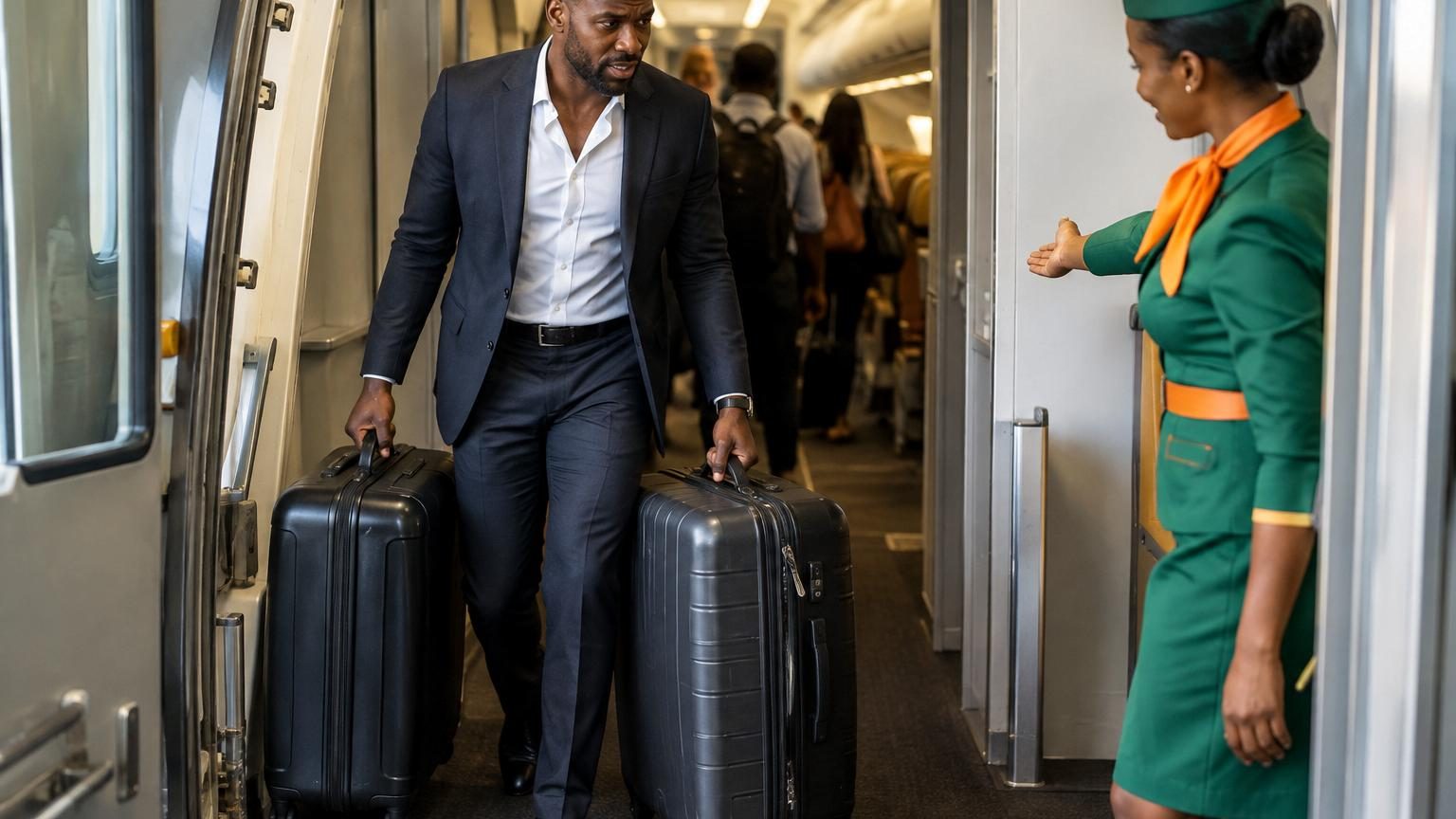 Deux bagages cabine de 18 kg chacun : en First sur ses vols Abidjan-Paris, Air Côte d'Ivoire est sans doute la compagnie la plus généreuse