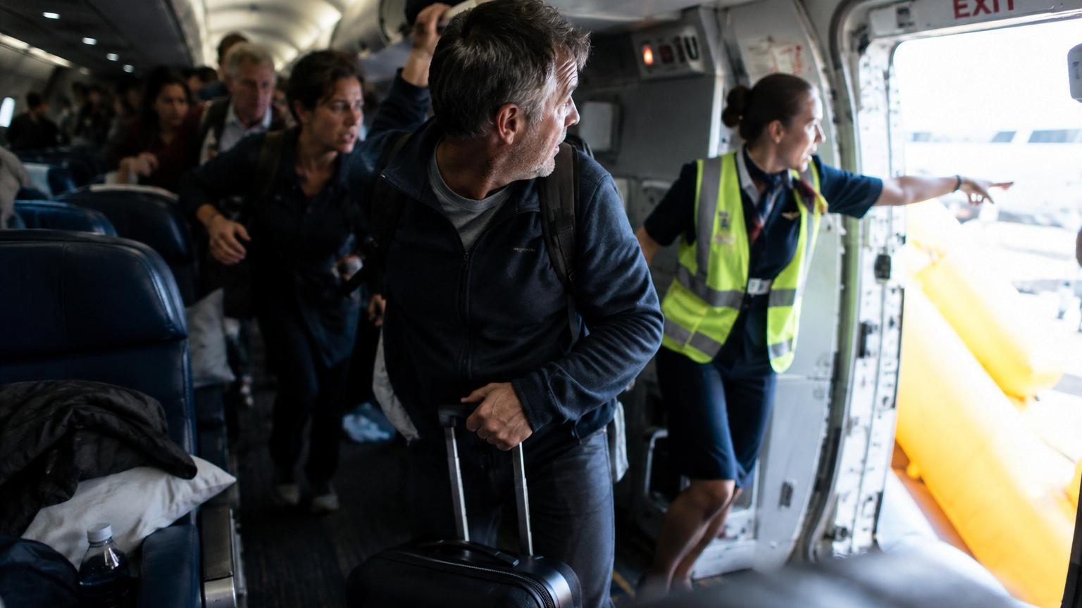 Évacuation d'un avion : 10 % des passagers reprendraient leur bagage malgré les ordres de l'équipage, l'IATA lance « Save a Life, Not a Bag »