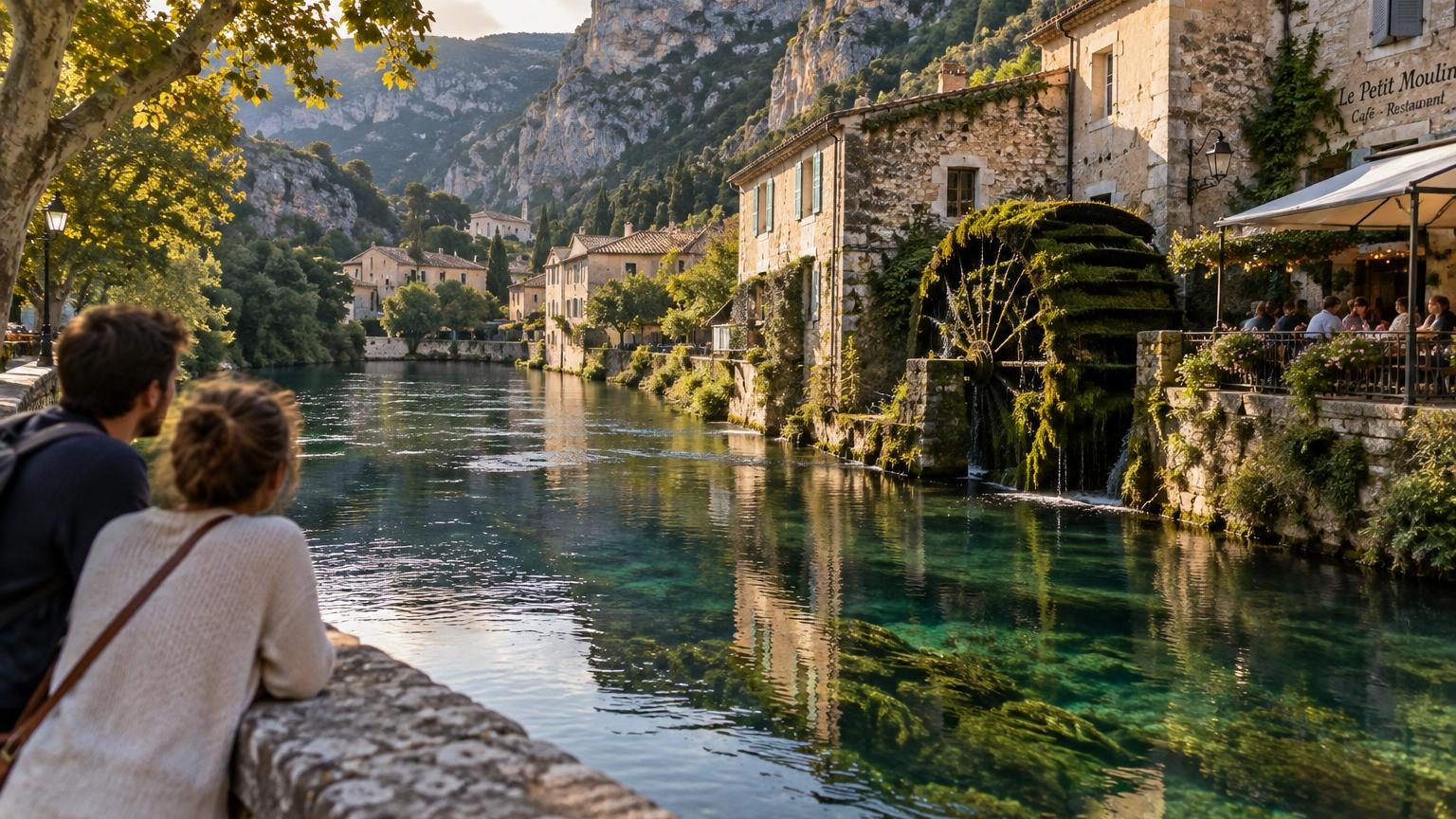 Fontaine-de-Vaucluse, le village provençal hors du temps où Pétrarque a vécu 15 ans et qui semble émerger des eaux de la Sorgue