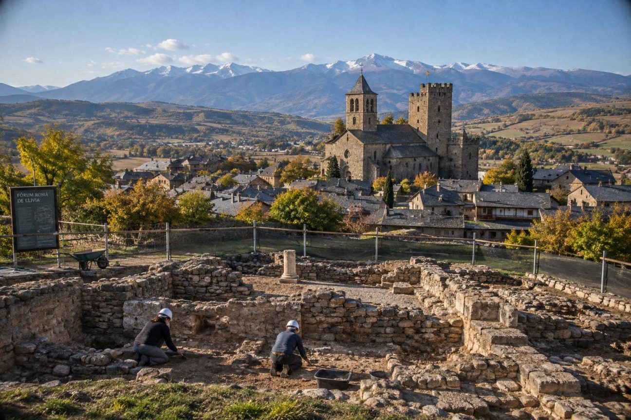 Llívia, ce village espagnol encerclé par la France : on ne peut y accéder qu'en passant par l'Hexagone, et il cache le seul forum romain des Pyrénées
