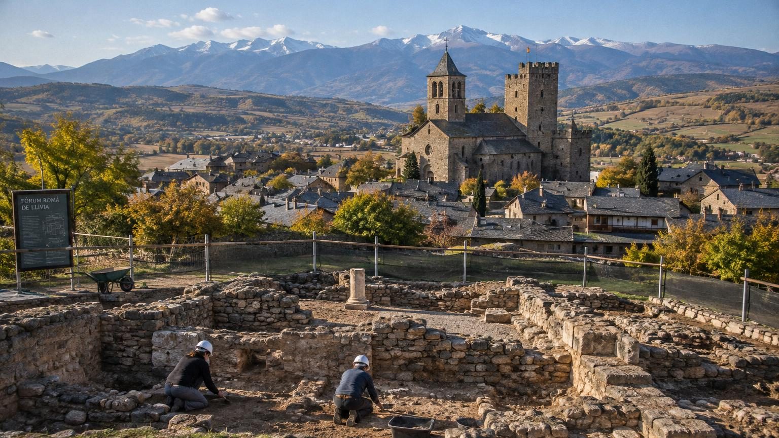 Llívia, ce village espagnol encerclé par la France : on ne peut y accéder qu'en passant par l'Hexagone, et il cache le seul forum romain des Pyrénées