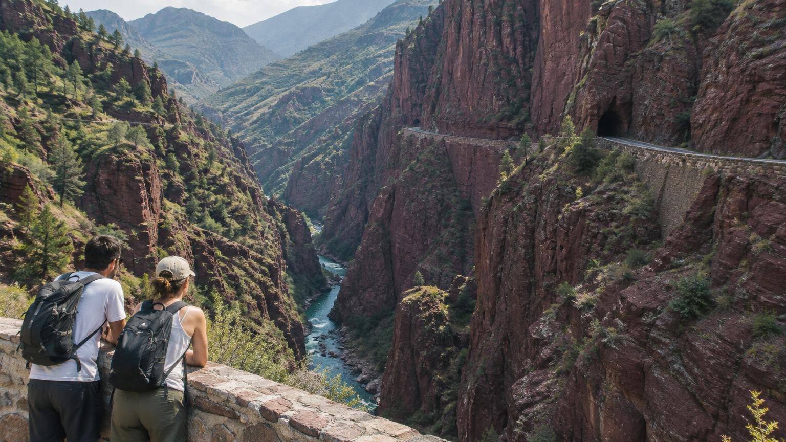 On dirait le Colorado, mais c'est à deux heures de Nice : les gorges de Daluis et leurs parois de roche rouge hautes d'environ 300 mètres