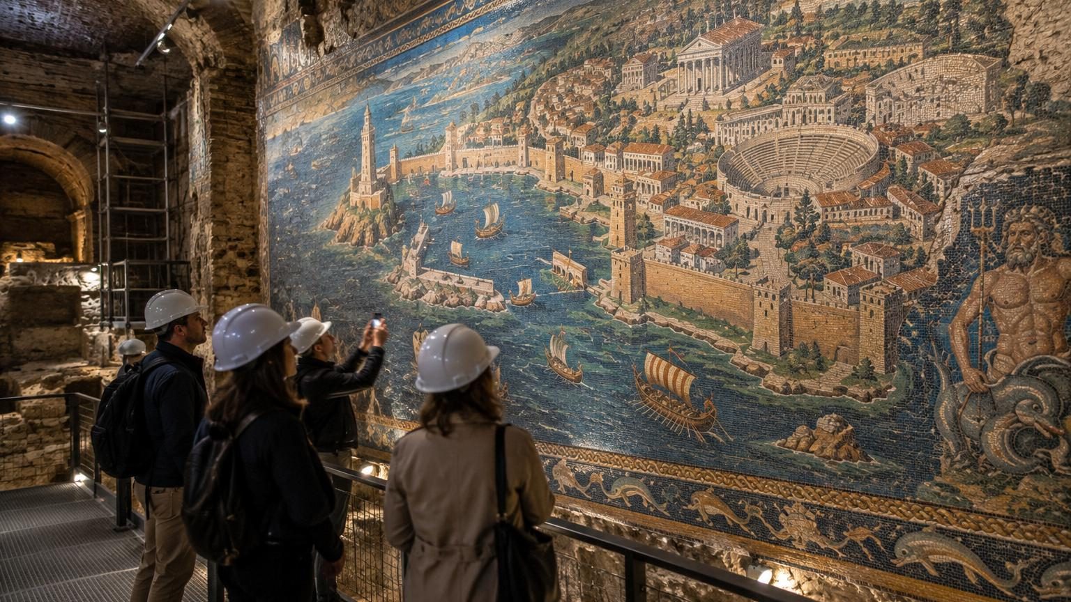 Rome : le plus grand ensemble de fresques et mosaïques de la Rome antique, qui montre une mystérieuse cité maritime, se visite gratuitement après 2 000 ans