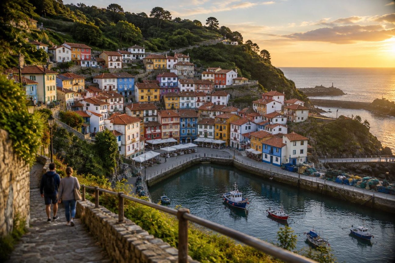 Surnommé les « Cinque Terre espagnoles », ce village de pêcheurs des Asturies aux maisons colorées accrochées à la falaise échappe encore aux foules