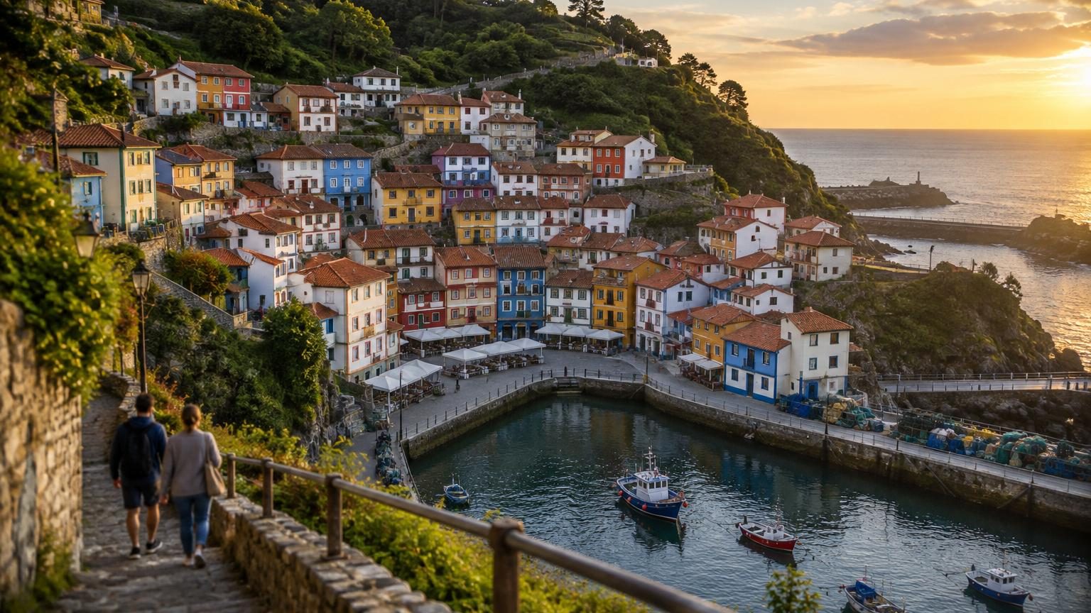 Surnommé les « Cinque Terre espagnoles », ce village de pêcheurs des Asturies aux maisons colorées accrochées à la falaise échappe encore aux foules