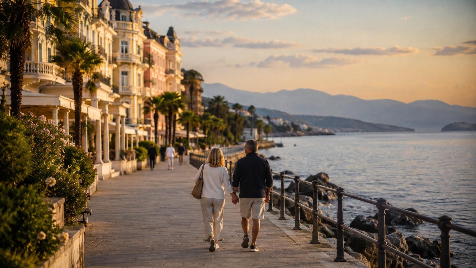 Surnommée la « Vienne de la mer », Opatija, en Croatie, promet deux fois moins de monde et des prix divisés par deux par rapport à Dubrovnik