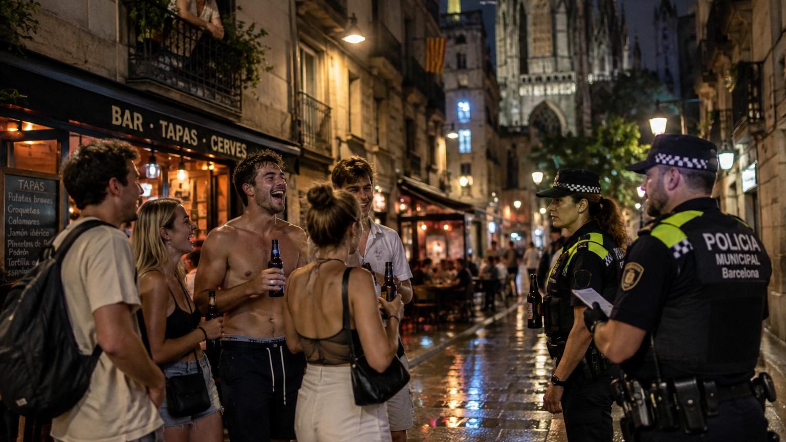 Torse nu dans la rue, bruit, tournées des bars : à Barcelone, les amendes grimpent jusqu'à 3 000 euros depuis le 15 février 2026