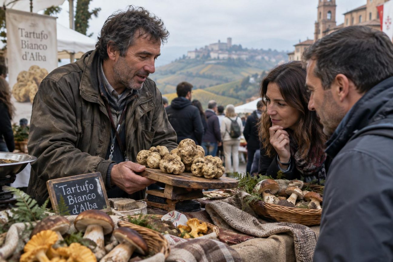 Truffe blanche : 5 destinations en Italie où partir cet automne, d'Alba (foire du 10 octobre au 6 décembre 2026) à Acqualagna, Gubbio et Volterra