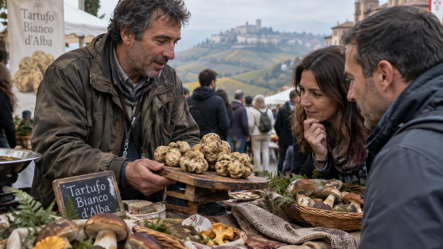 Truffe blanche : 5 destinations en Italie où partir cet automne, d'Alba (foire du 10 octobre au 6 décembre 2026) à Acqualagna, Gubbio et Volterra