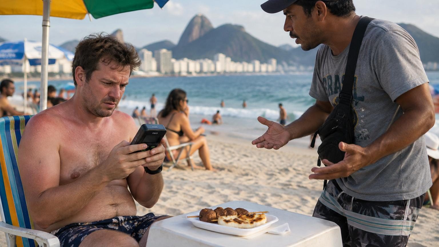 Un kebab payé 1 500 livres sur une plage de Rio : au Brésil, l'arnaque au terminal de paiement qui piège les touristes, et comment l'éviter