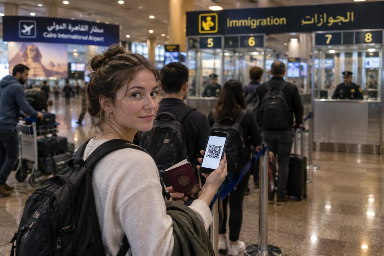 Vous partez en Égypte ? À l'aéroport du Caire, le visa à l'arrivée à 36 dollars peut désormais se régler en ligne grâce à un QR code valable 7 jours