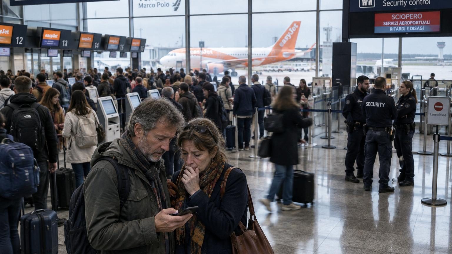Voyage en Italie en octobre : grève de 24 heures des équipages d'easyJet le 16 octobre, le même jour que les agents de sûreté de l'aéroport de Venise