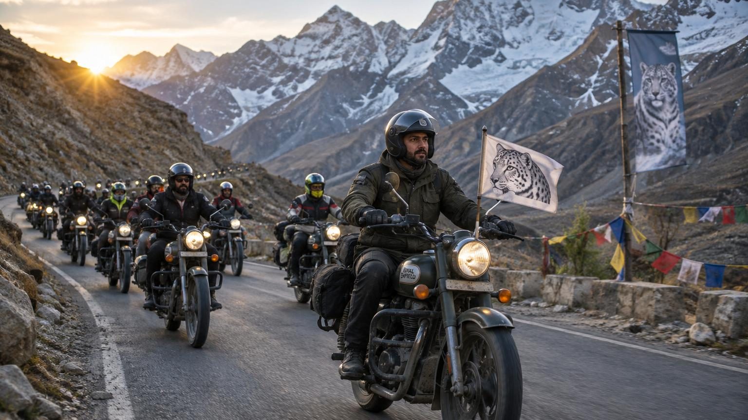 150 000 motards réunis dans 60 pays le même jour : ce n'est pas une course, mais une mission pour sauver le léopard des neiges