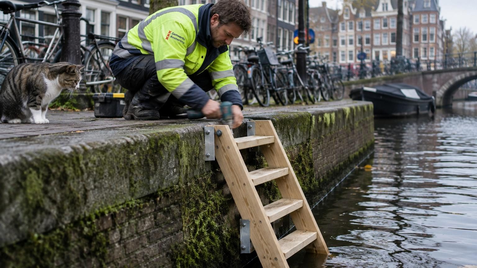 19 chats noyés en six mois dans les canaux d'Amsterdam : la ville débloque 100 000 euros pour une solution toute simple
