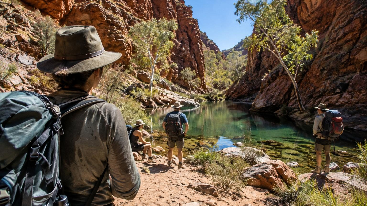 223 kilomètres dans le désert australien : ce que les marcheurs du Larapinta Trail découvrent entre chaleur écrasante et oasis cachées