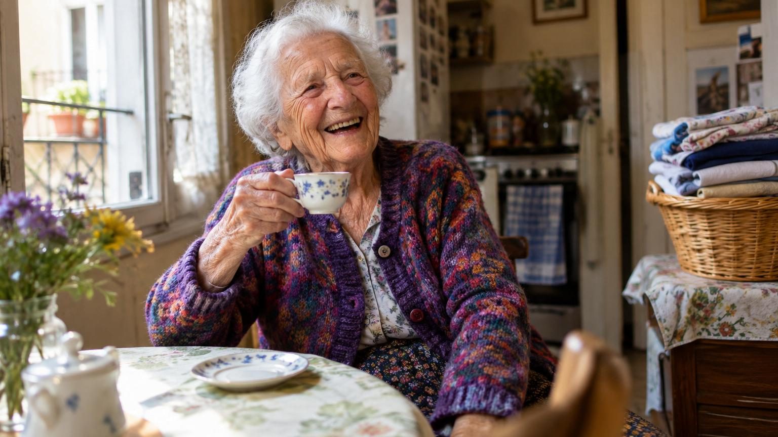 À 100 ans, elle ne prend aucun médicament : son secret tient en une phrase, « être heureuse et ne laver les sous-vêtements de personne »