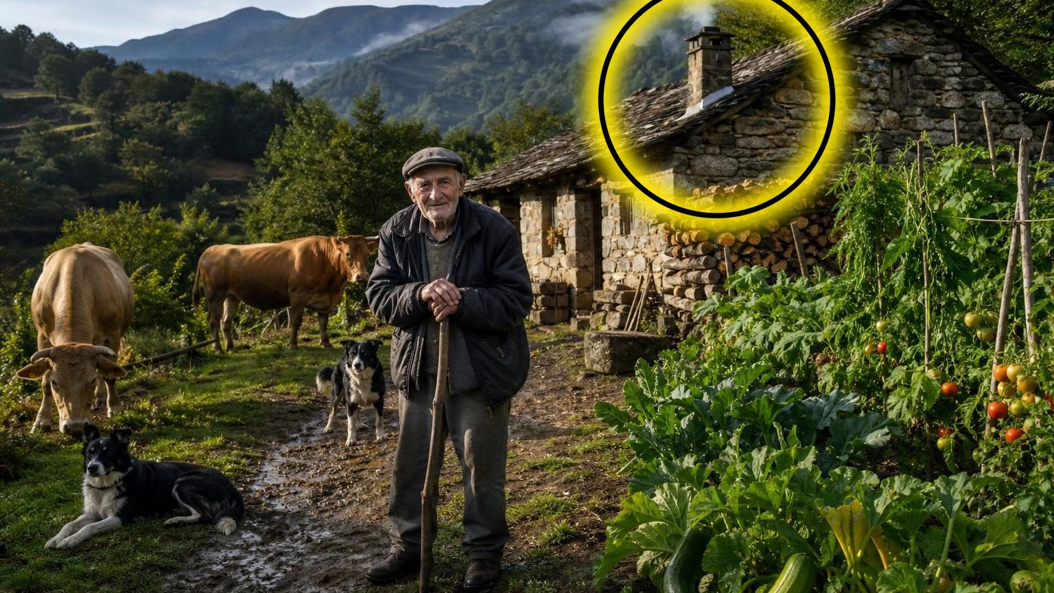 Seul et sans électricité au bout d&rsquo;un chemin, il a 92 ans : trois gestes rythment ses journées