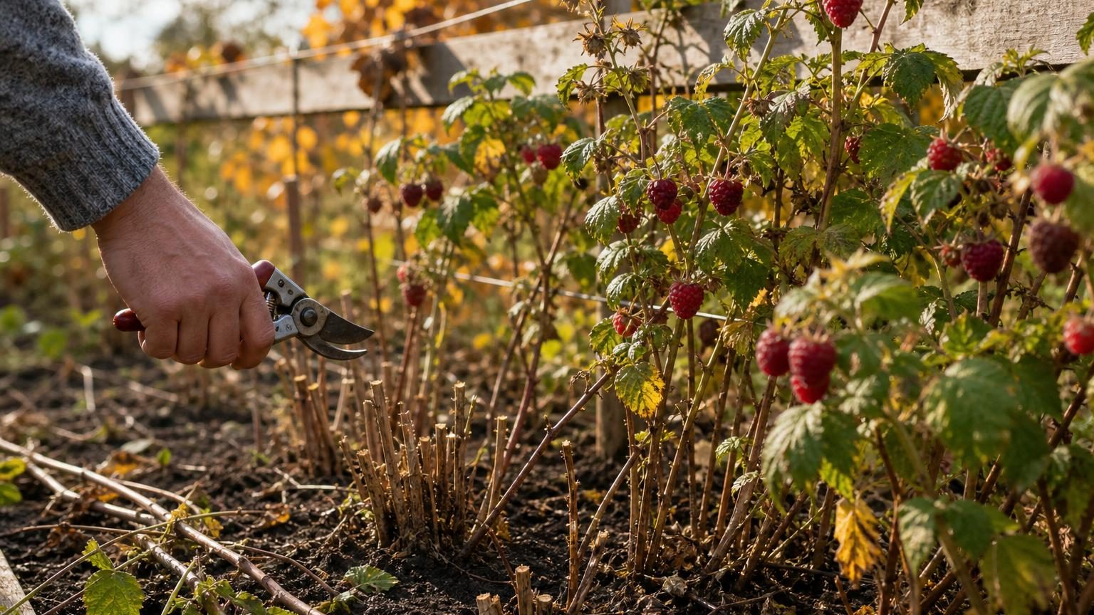 À l’automne, beaucoup coupent leurs cannes trop vite : cette confusion laisse des rameaux sans fruits six mois plus tard