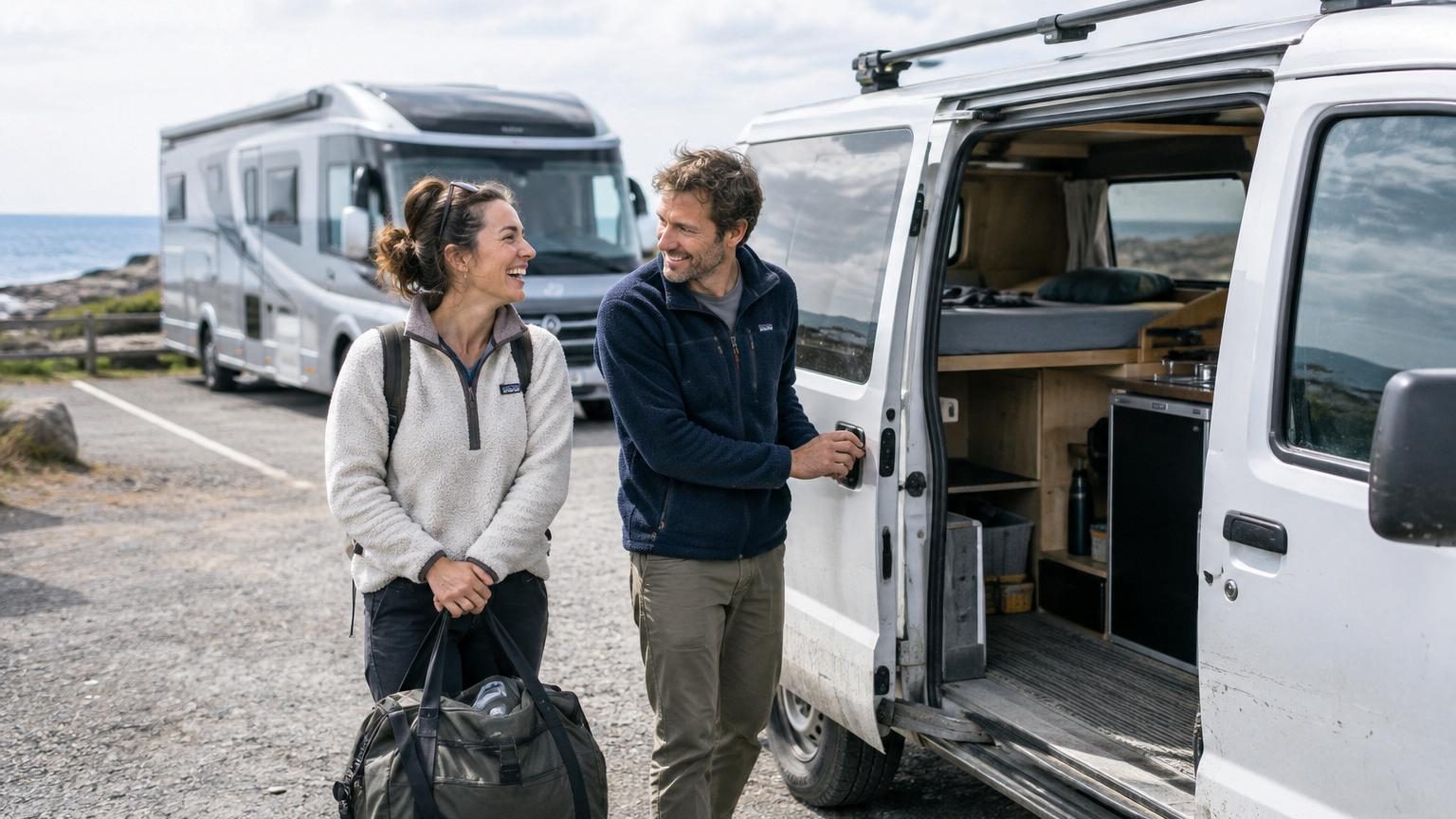 Après sept camping-cars, ils ont finalement acheté quelque chose de beaucoup plus petit : « Nous pensions avoir besoin de plus d’espace, c’était exactement l’inverse »