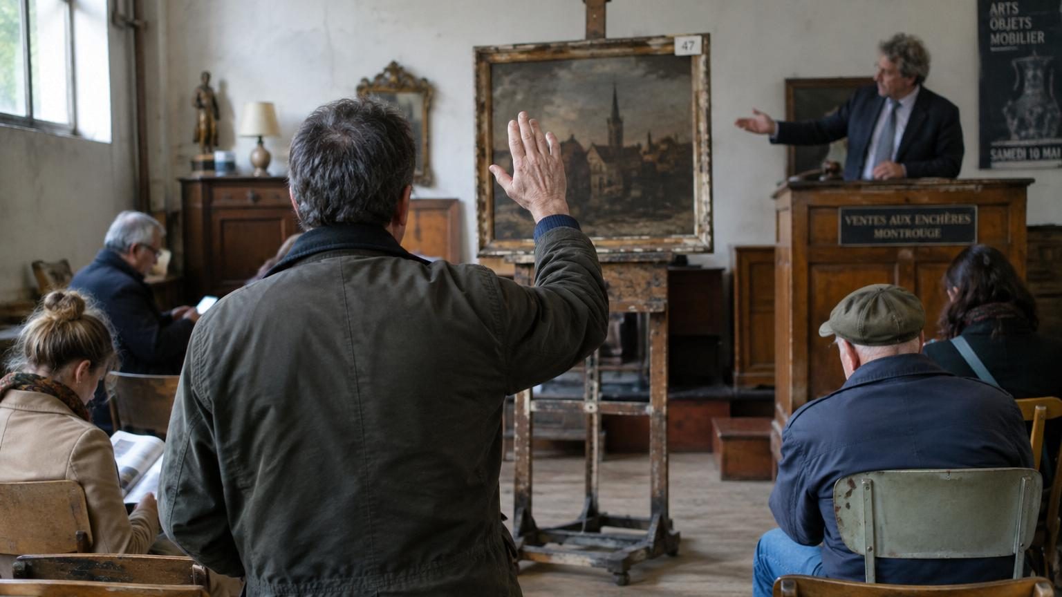 Arrivé en retard à la vente, il repart avec un tableau à 25 € : des décennies plus tard, il le revend 1,2 million d'euros