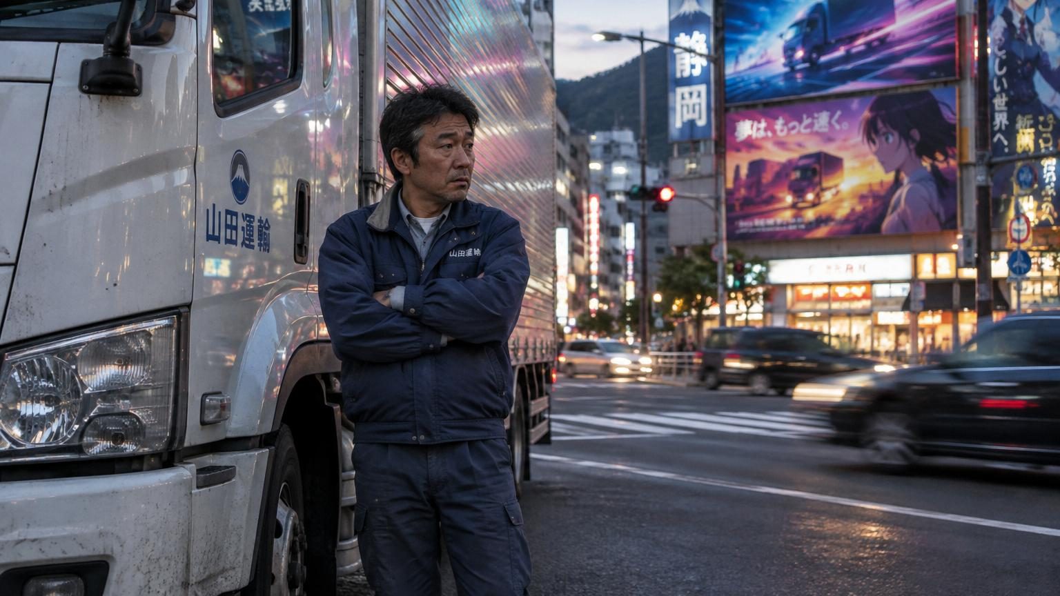 Au Japon, les routiers en ont assez d'un cliché des animés : ce camion qui écrase le héros dès la première scène
