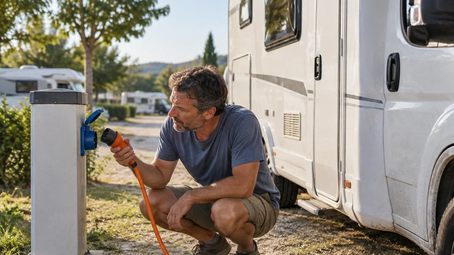 Avant de brancher votre camping-car sur une borne électrique, regardez ce détail : les habitués savent pourquoi