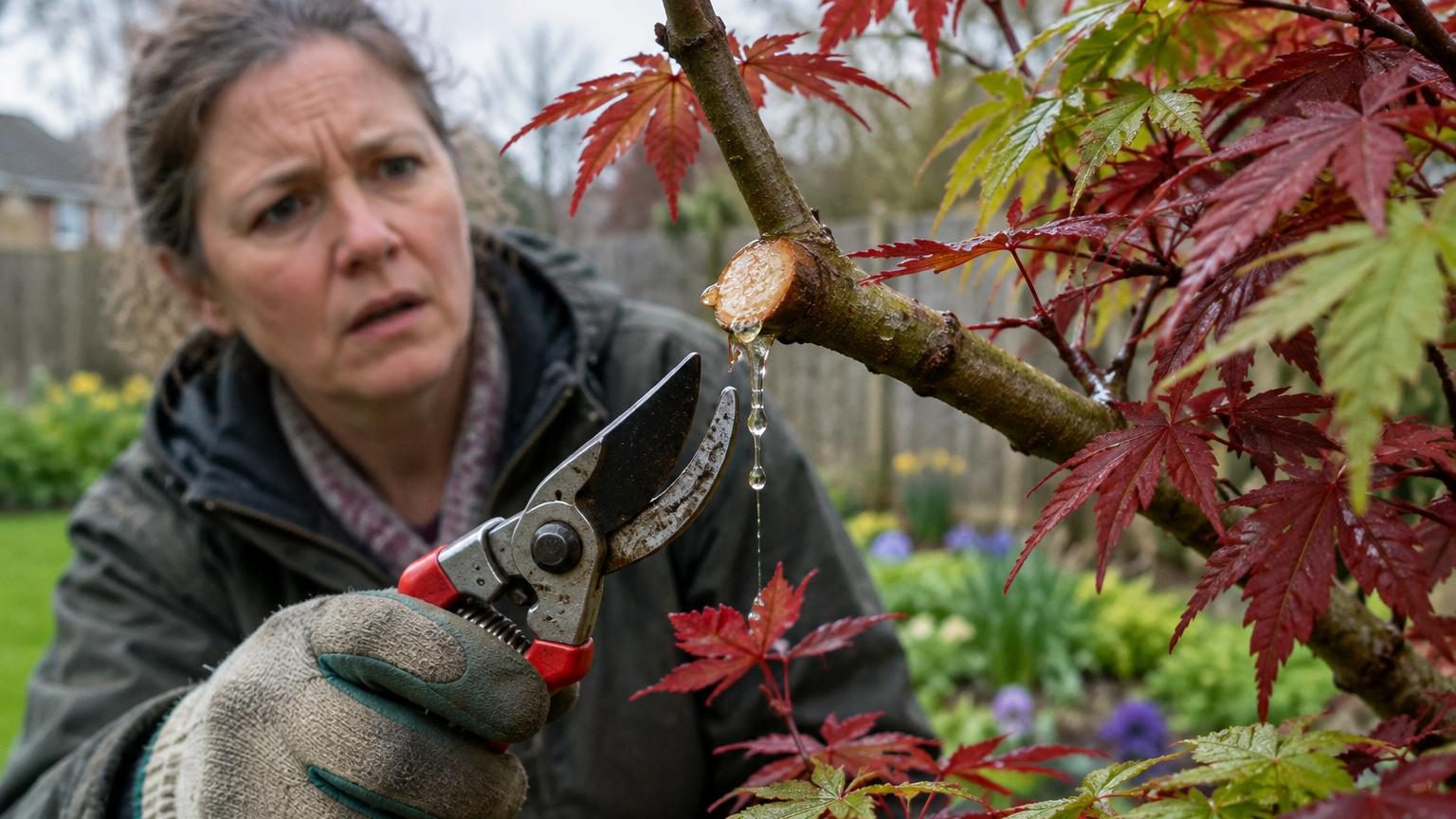 Avertissement aux jardiniers qui ont un érable japonais : un coup de sécateur au mauvais moment peut le faire saigner, voici la période à respecter