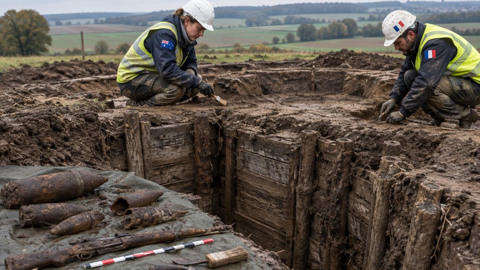 Bataille de la Somme : des archéologues découvrent une tranchée inconnue et des positions d'artillerie allemandes, 109 ans plus tard
