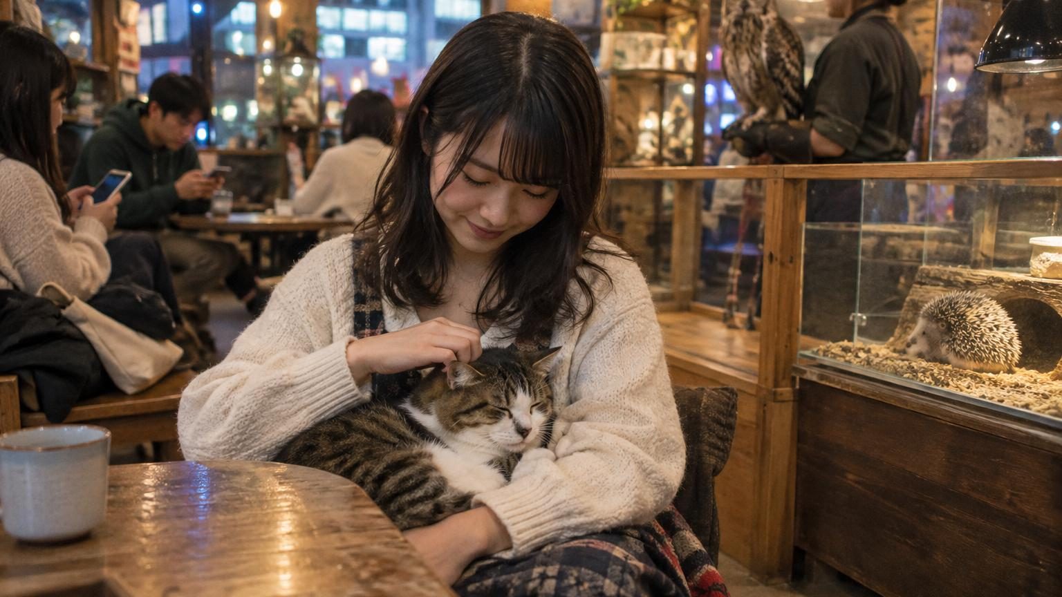 Cafés à chats, chouettes et hérissons : le Japon lance sa première enquête officielle pour encadrer ces établissements