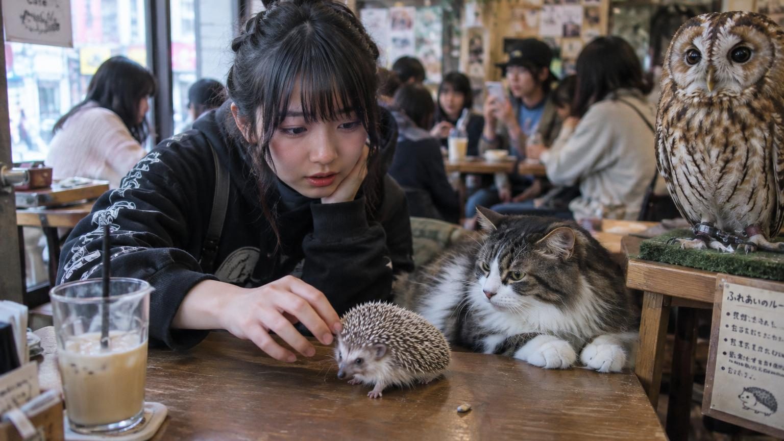 Cafés à chats, hiboux et hérissons : le Japon lance sa toute première enquête officielle sur ces lieux très populaires
