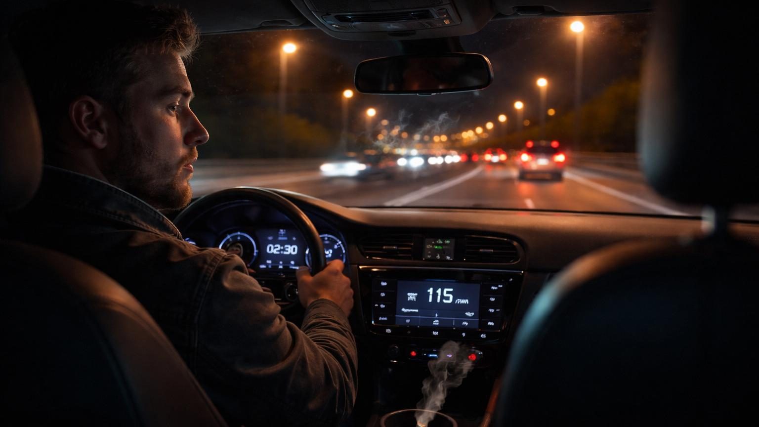 Simulateur de conduite en laboratoire montrant un volant et un écran d'affichage pour tester les performances des conducteurs sous l'influence du cannabis.