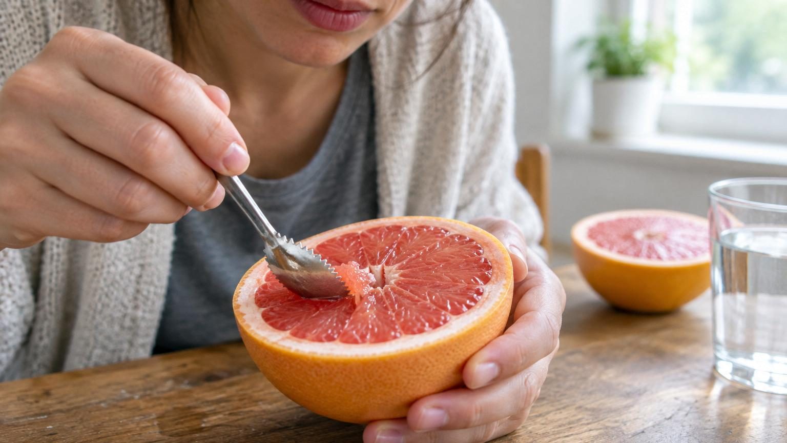 Ce couvert méconnu change tout pour manger un pamplemousse : voici à quoi sert sa cuillère dentelée