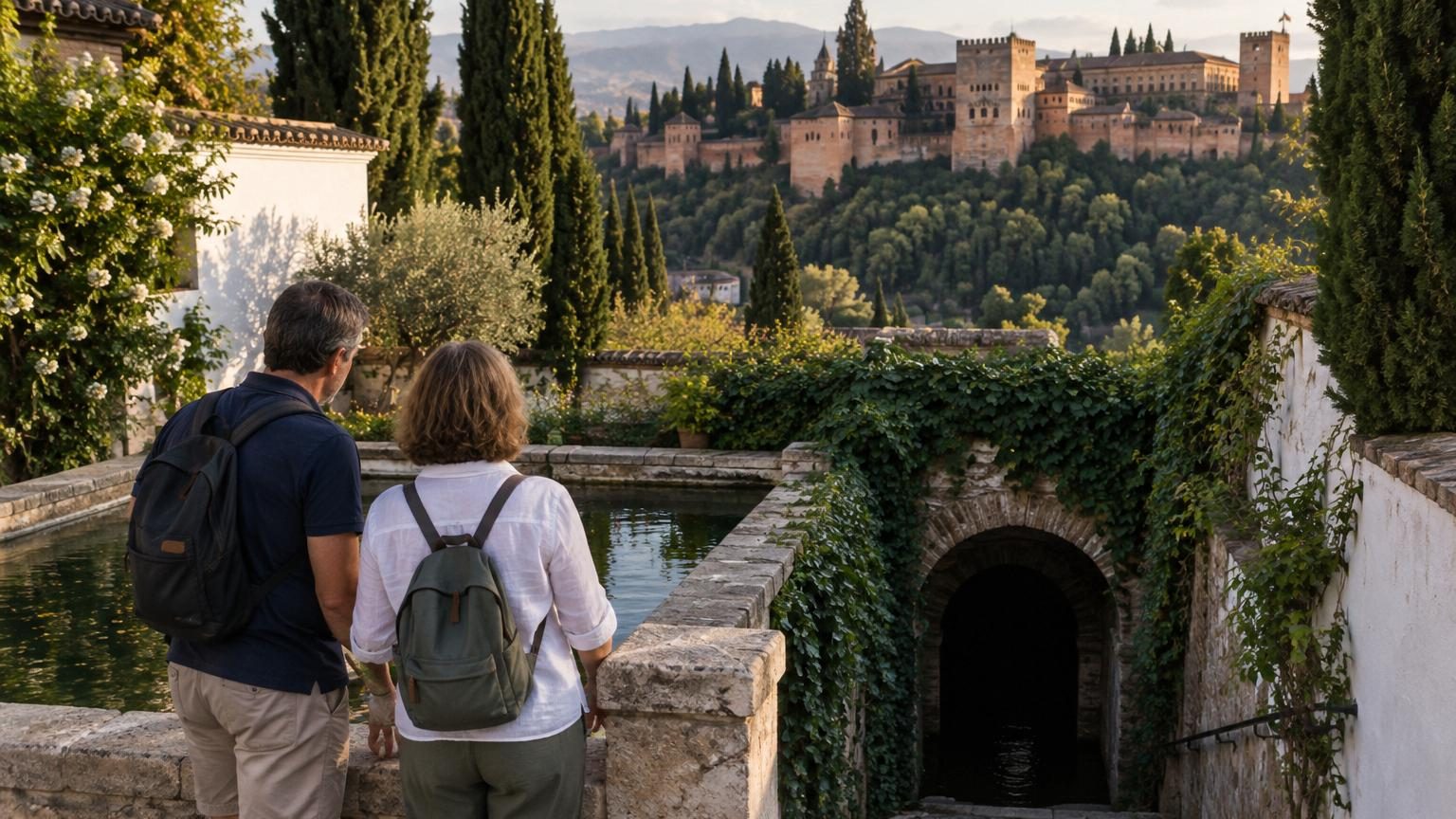 Ces jardins du XXe siècle cachent des tunnels souterrains à deux pas de l'Alhambra : la visite est gratuite