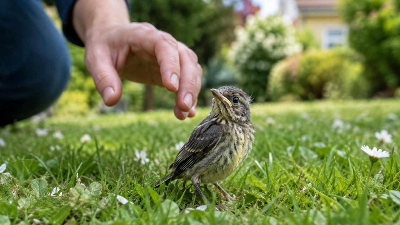 Cet oiseau au sol dans votre jardin au printemps n'est pas blessé : le ramasser est la pire erreur à faire