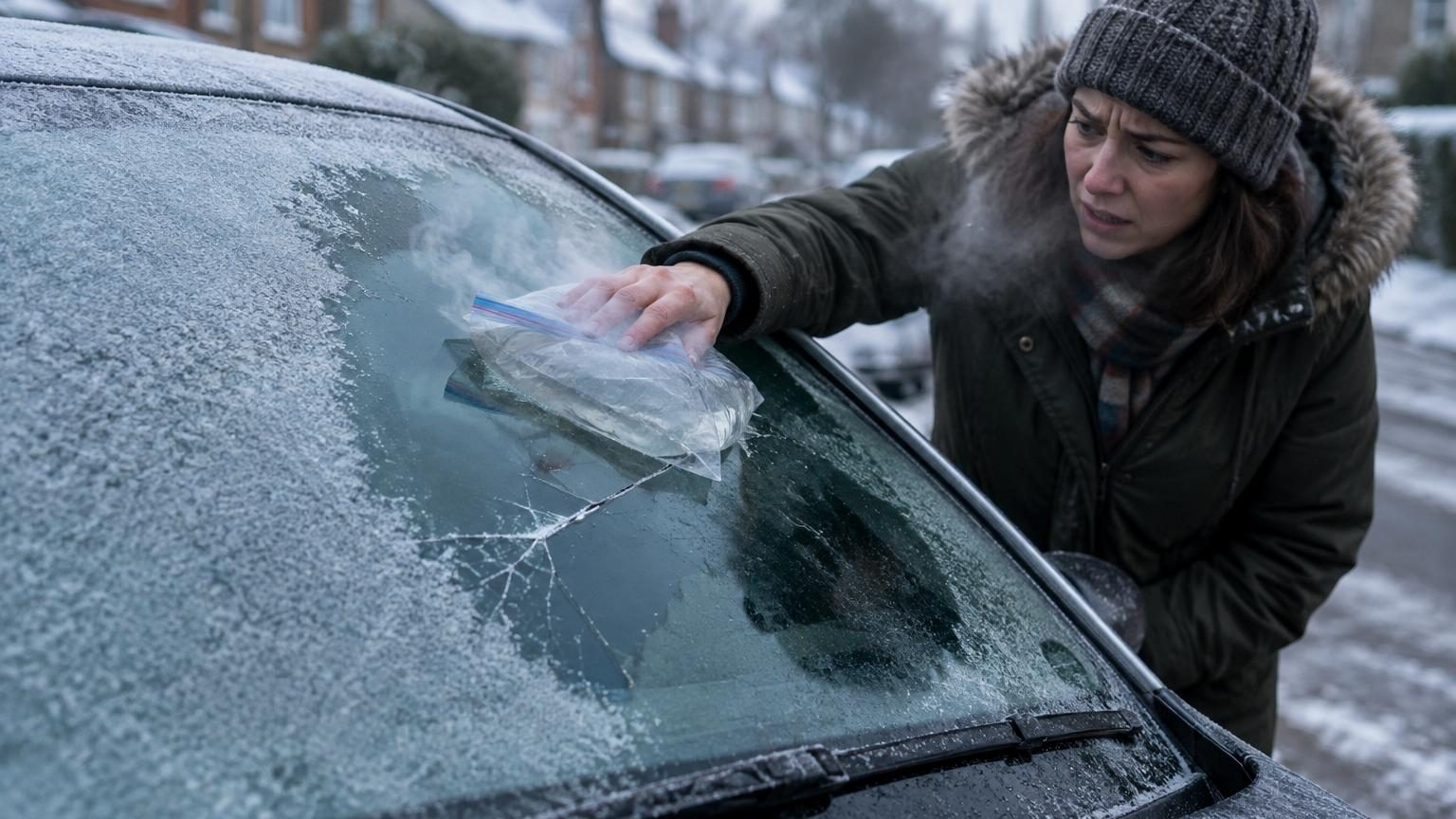 Cette astuce virale pour dégivrer son pare-brise en quelques secondes peut abîmer votre voiture : voici pourquoi les experts la déconseillent